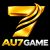 AU7 Game logo – premium gold 7 gaming logo on black background