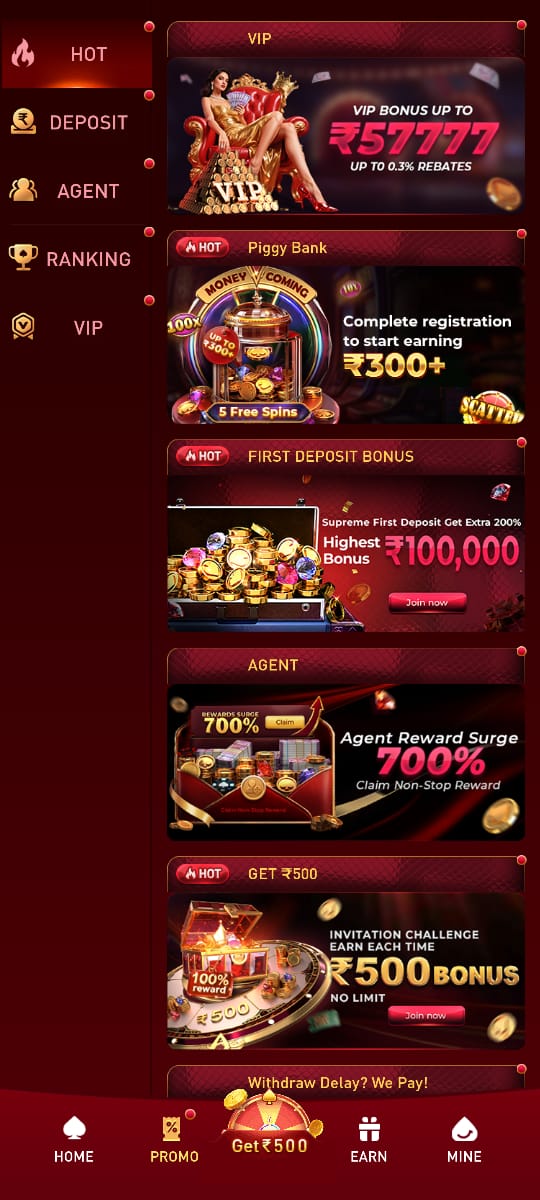 AU7.com promotions page showing VIP bonus, first deposit bonus and agent rewards